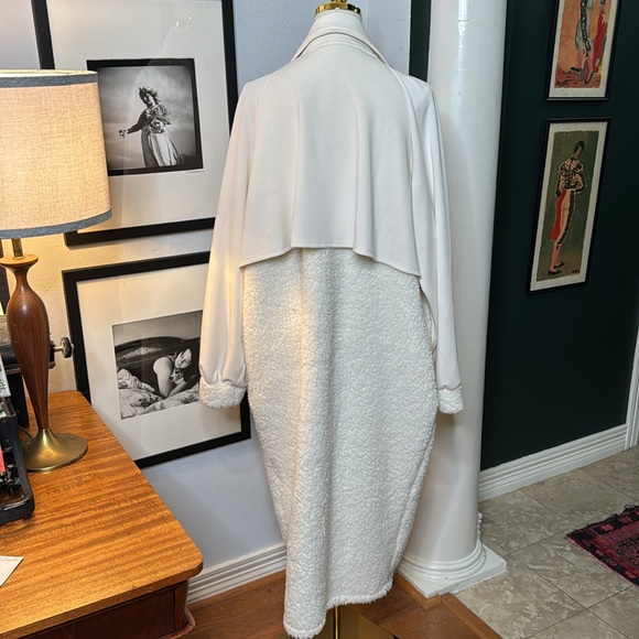 Lanston Sport Sherpa Trench Coat in Cream from Revolve (Worn once) - Picture 6 of 11
